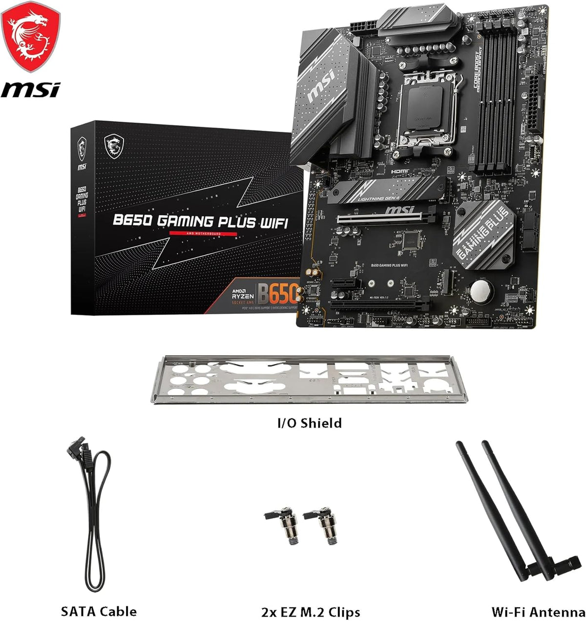 Carte Mère  B650 Gaming plus Wifi — AM5, ATX, DDR5