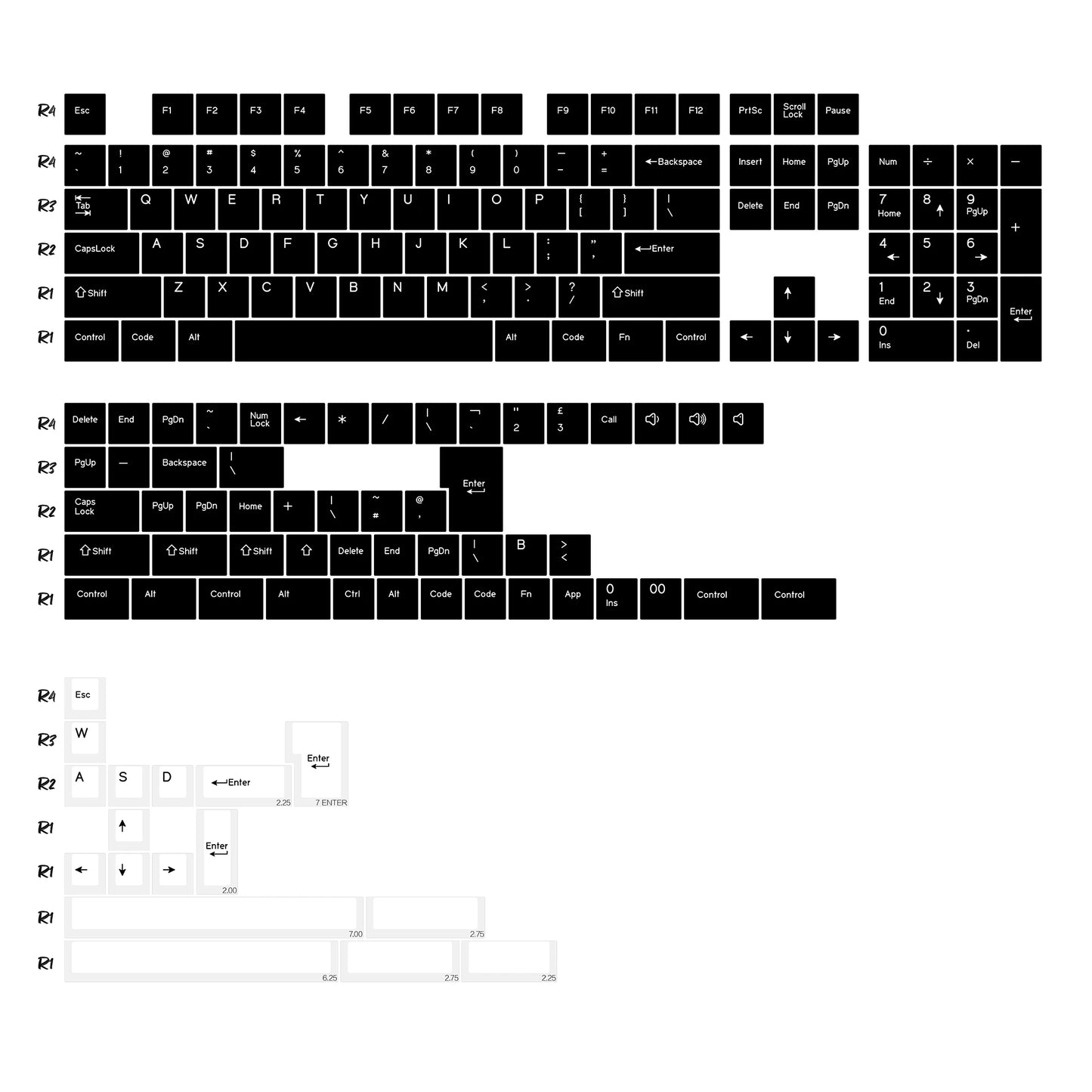 Kbdiy GMK Keycap Double Shot GMK Olivia Shoko Jamon WOB Red Samurai Botanical PBT Keycaps Cherry Profile for Mechanical Keyboard