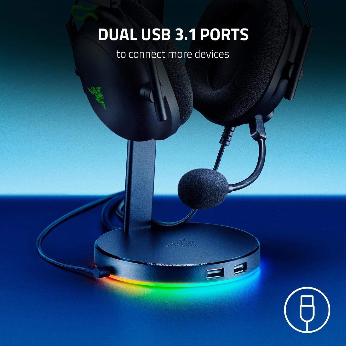 Experience Unmatched Gaming with the Kraken X USB Ultralight Gaming Headset - Immersive 7.1 Surround Sound & Stylish Base Station V2 Chroma