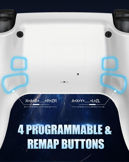 Manette Sans Fil LED Pour PS5 — Effet Hall, Turbo, Palettes Arrière