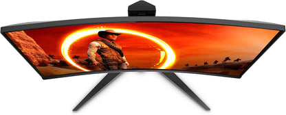 Elevate Your Gaming Experience with the AOC C24G1A 24" Curved Frameless Monitor - Stunning FHD 1920x1080, 165Hz Refresh Rate, and AMD FreeSync Premium for Ultimate Performance