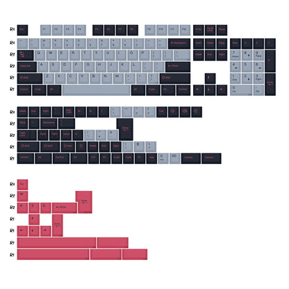 Kbdiy GMK Keycap Double Shot GMK Olivia Shoko Jamon WOB Red Samurai Botanical PBT Keycaps Cherry Profile for Mechanical Keyboard