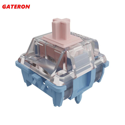 Gateron Melodic Switch Clicky Tactile 60G Switches 5 Pins RGB SMD Cusotm Mechanical Keyboard Pre-Lubed Dual Rail DIY Gaming Kit