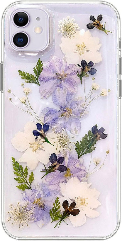 Coque iPhone 11 fleurs séchées souple et antichoc