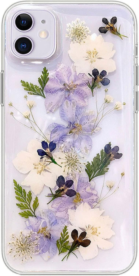 Coque iPhone 11 fleurs séchées souple et antichoc