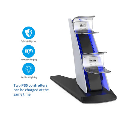 Socle De Charge Double PS5 — Berceau Pour Manettes Dualsense