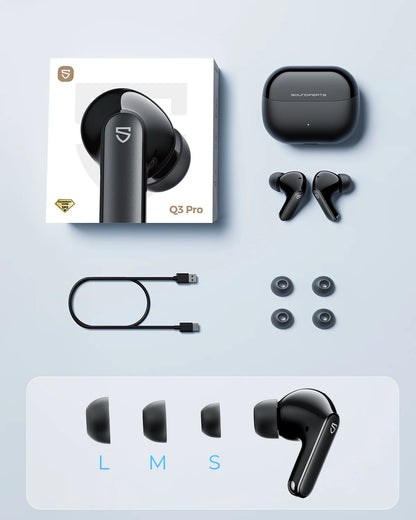 Écouteurs  Q3 Pro — ANC, Bluetooth 6.0, Connexion Multipoint