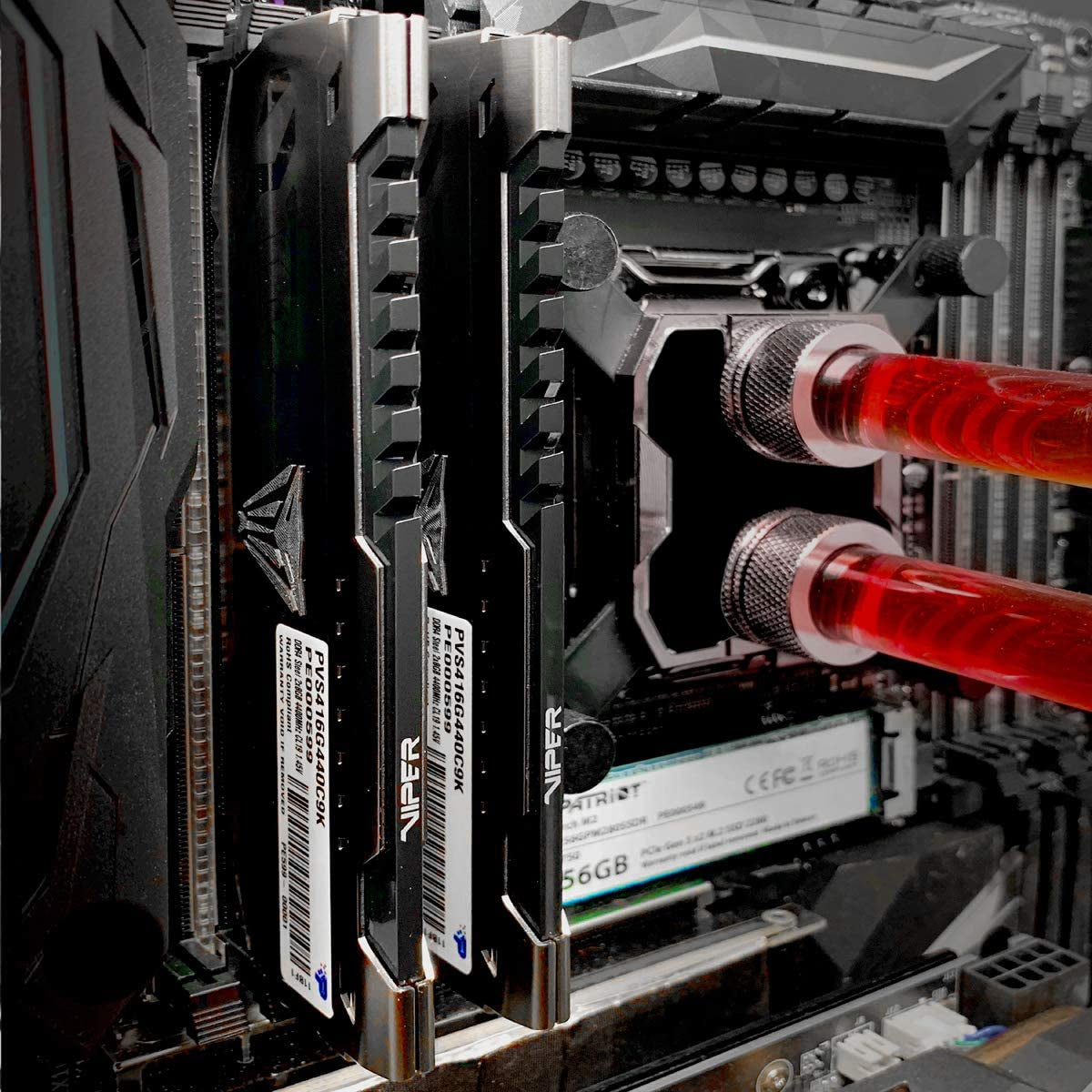 Mémoire Patriot Viper Steel — 16 Go (2 × 8) DDR4 3200 Mhz CL16