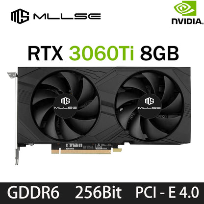 Carte Graphique RTX 3060 Ti — 8 Go GDDR6, 256 Bits, Pcie 4.0