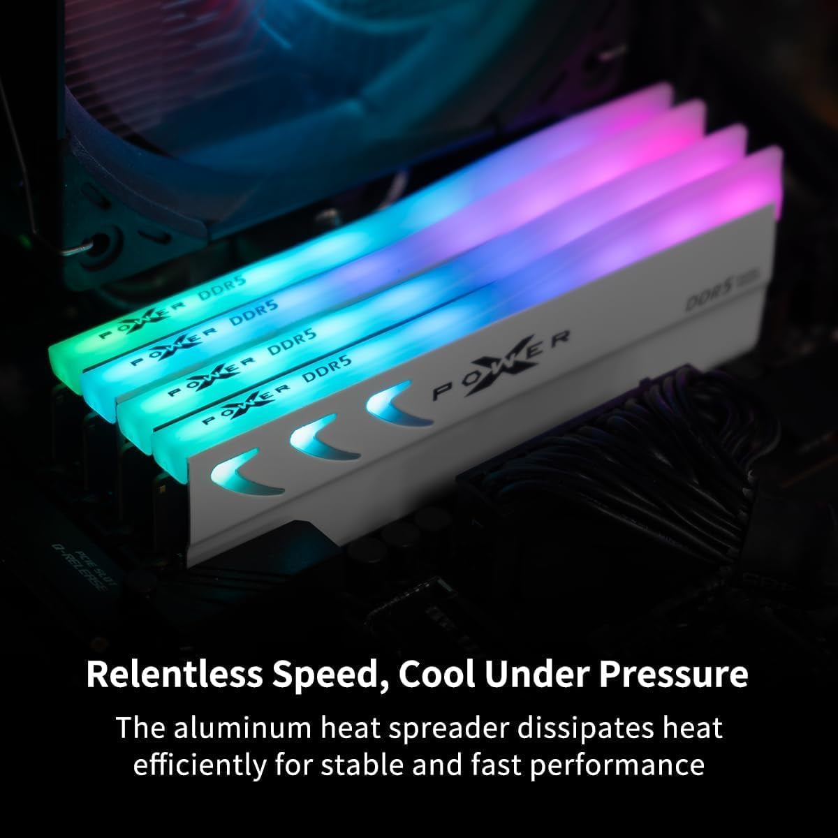Mémoire Silicon Power Storm RGB — 32 Go (2 × 16) DDR5 6000 Mhz