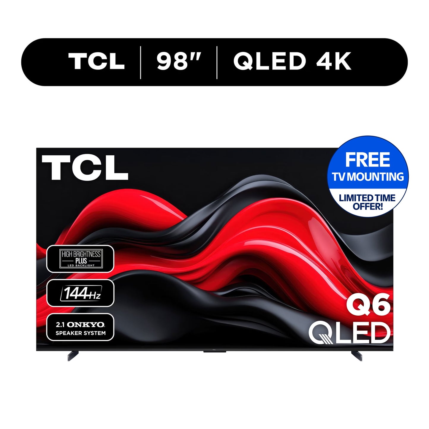 98" Class Q6 QLED 4K UHD HDR Smart Google TV (NEW 2024) - 98Q651G
