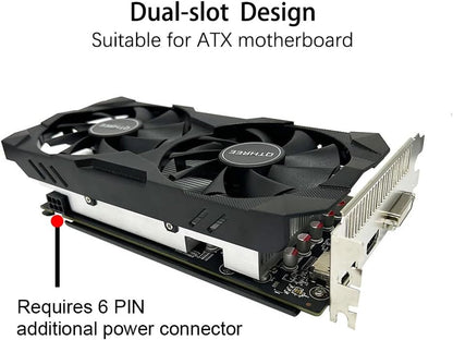 Radeon RX 560 XT 8GB GDDR5 Graphics Card,1792Sp,128 Bits,Dvi,Hdmi,Dp | Gaming Video Card for PC ,Computer GPU,PCI Express X16 3.0,Directx 12,Opengl 4.6,Compatible with Windows 11/10