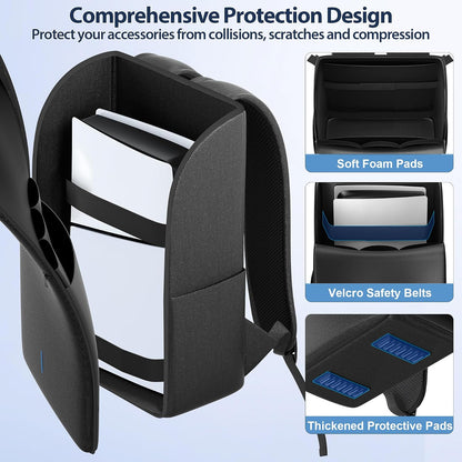 Sac De Transport PS5 — Ouverture Zip Complète, Grande Capacité