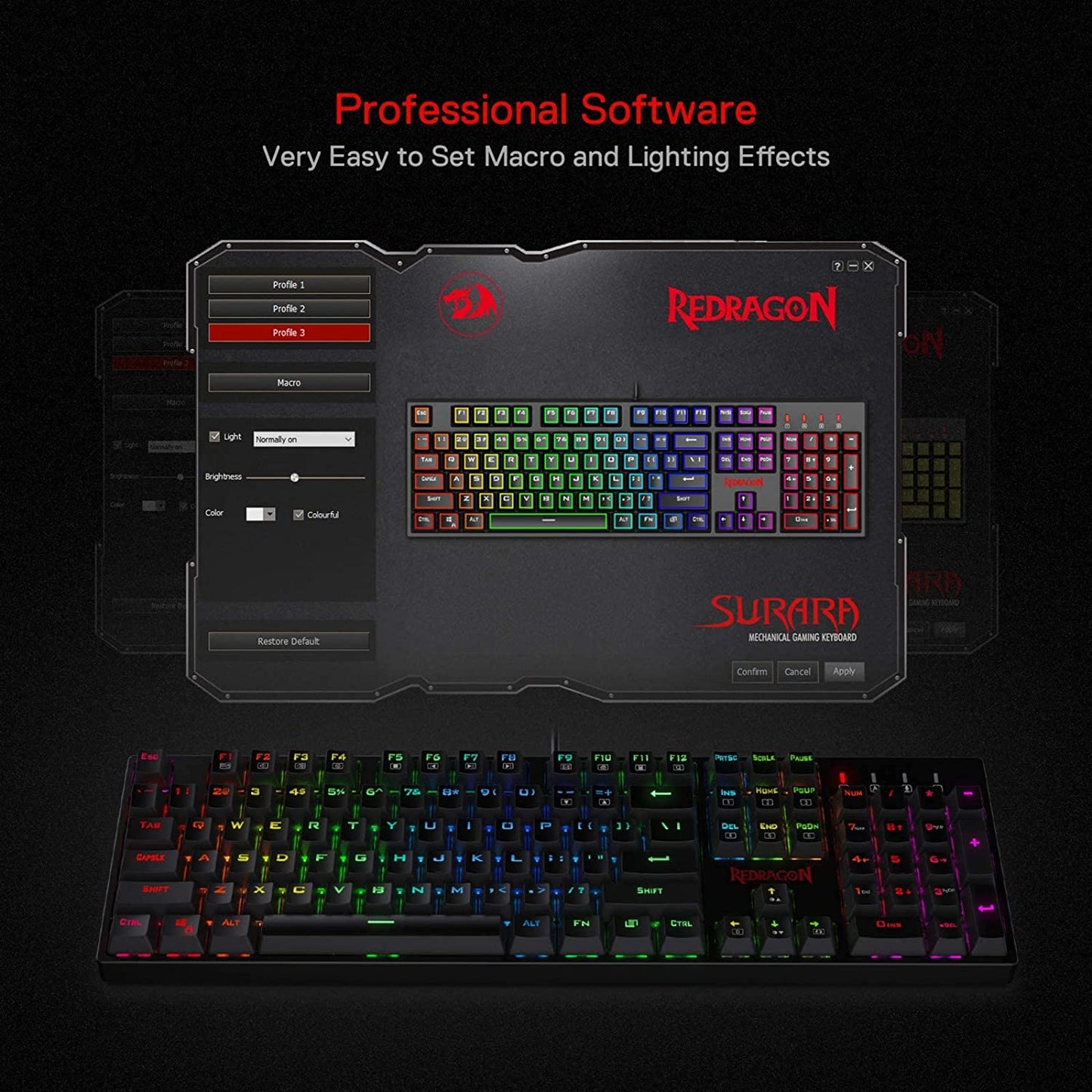 Clavier Mécanique  K582 — 104 Touches, RGB, Filaire