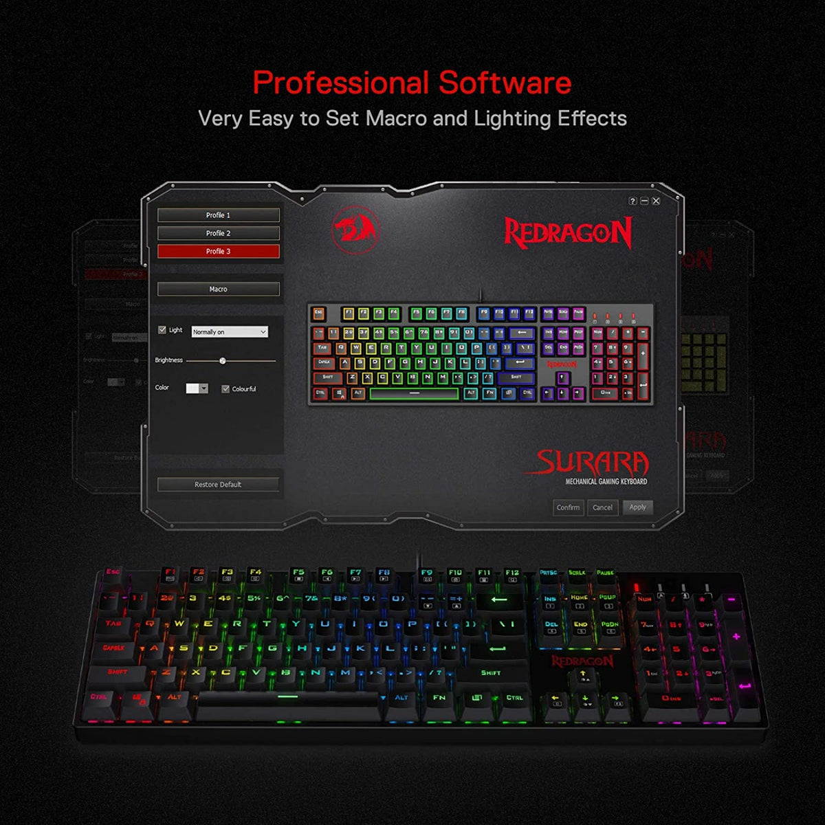 Clavier Mécanique  K582 — 104 Touches, RGB, Filaire