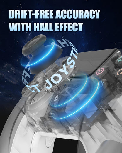 Manette Sans Fil LED Pour PS5 — Effet Hall, Turbo, Palettes Arrière