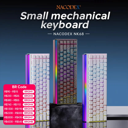 Clavier Mécanique AJAZZ NK68 — 68 Touches, Hot-Swap, RGB