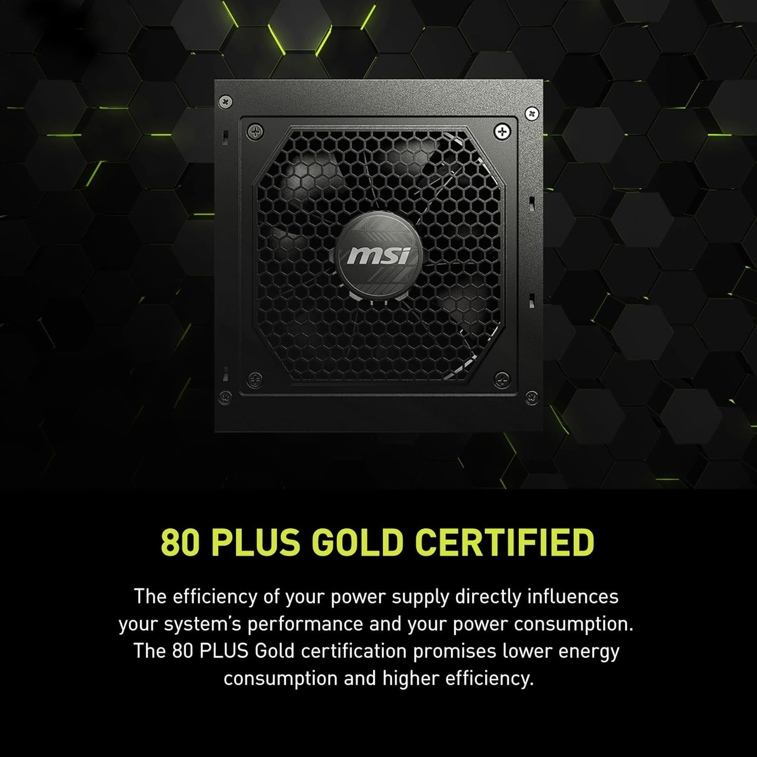 MSI MAG A750GL PCIE5, Fully Modular Compact Gaming 750W Power Supply, 80+ Gold, ATX 3.1 & Pcie 5.1 Ready, Native Dual-Color 12V-2X6 Cable, 10 Year Warranty