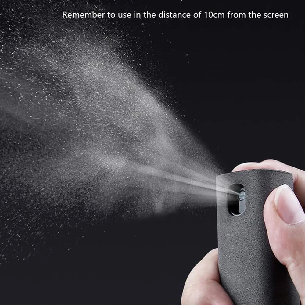 Nettoyant d'écran 2 en 1 vaporisateur et microfibre