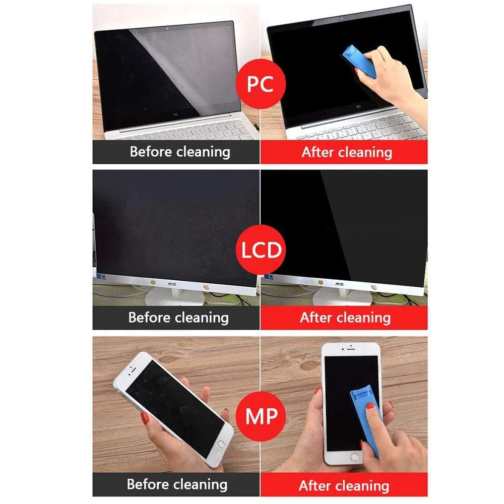 Revolutionary Touchscreen Mist Cleaner: The Ultimate Two-in-One Spray and Microfiber Cloth for Spotless Screens on Phones, Laptops, and Tablets