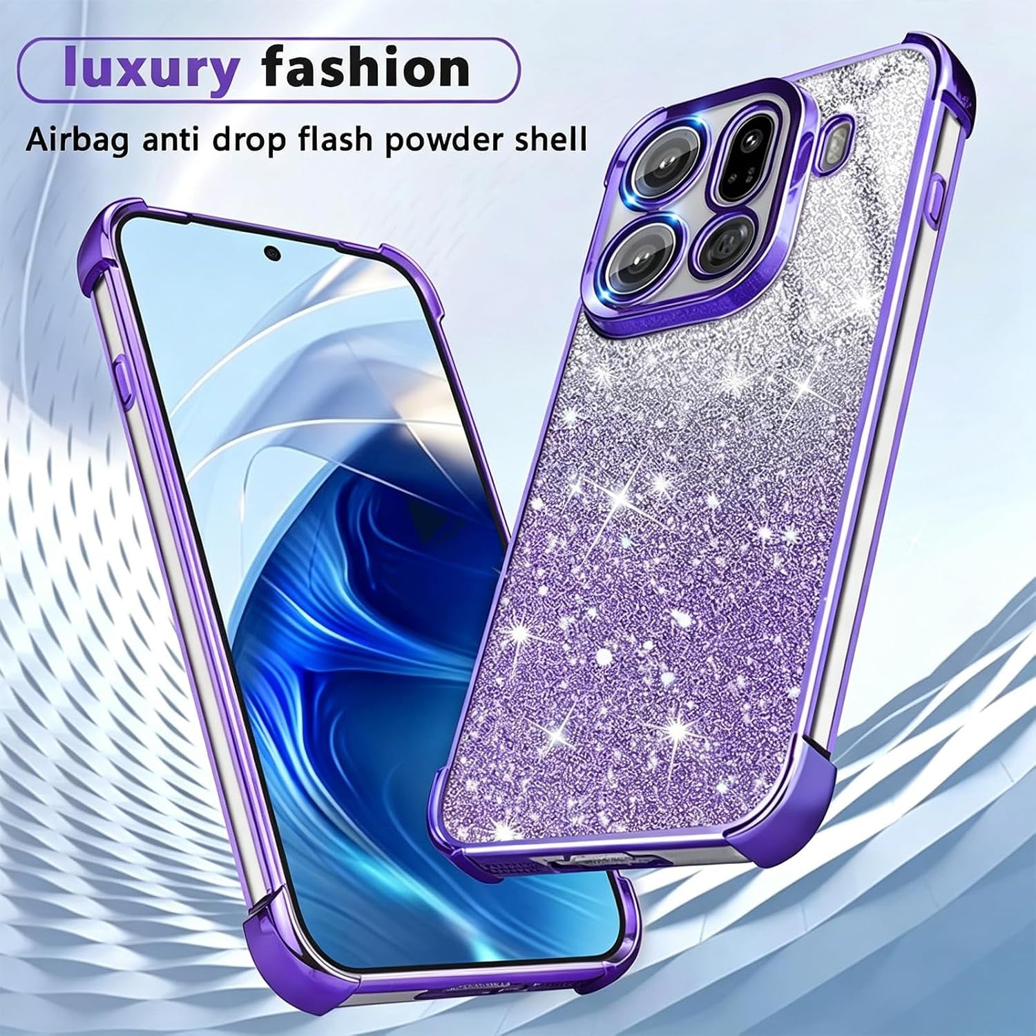 Coque Samsung Galaxy A53 Brillante Mauve — Coins Renforcés + Protection Caméra