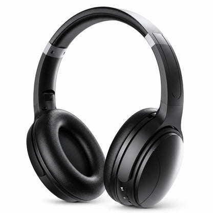 Active Noise Cancelling Headphones, Wireless Bluetooth 5.4 Headphones with Long Battery Life, Deep Bass, Built-In Mic, Over-Ear Headphones for Travel, Work, Compatible with Ios, Android, PC