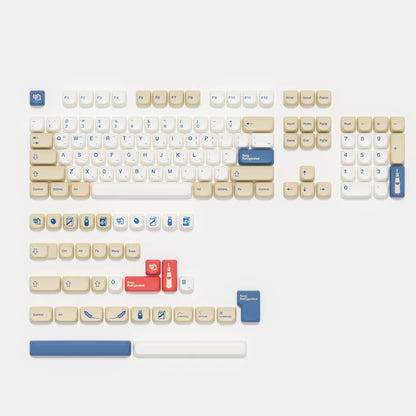 Kbdiy KOA Keycaps GMK Soymilk 140 Keys PBT Keycap Similar MOA Japanese Korean Russian Keycap 7U MAC ISO for Mechanical Keyboard