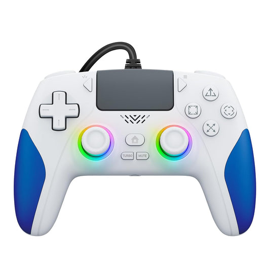 Manette Filaire RGB — PS5 Et PC, Programmable, Turbo, Prise Casque