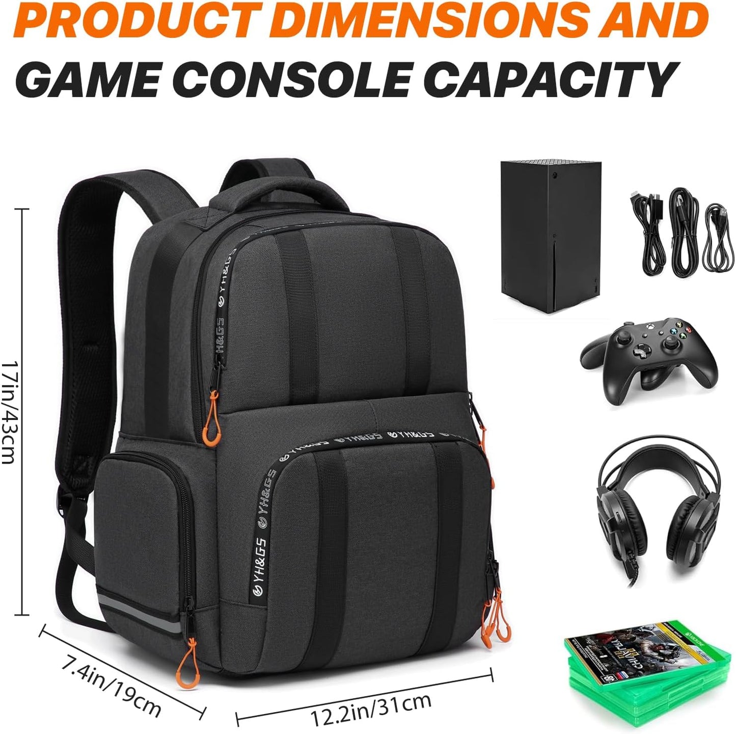 Sac À Dos Xbox Series X|S — Transport Console, Manettes Et Casque