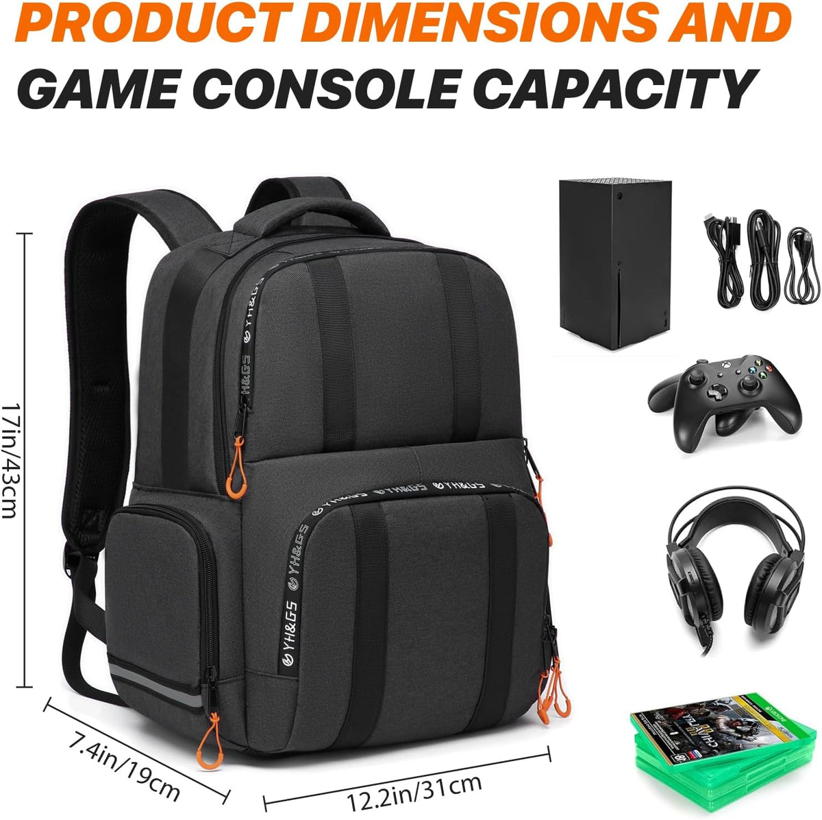 Sac À Dos Xbox Series X|S — Transport Console, Manettes Et Casque