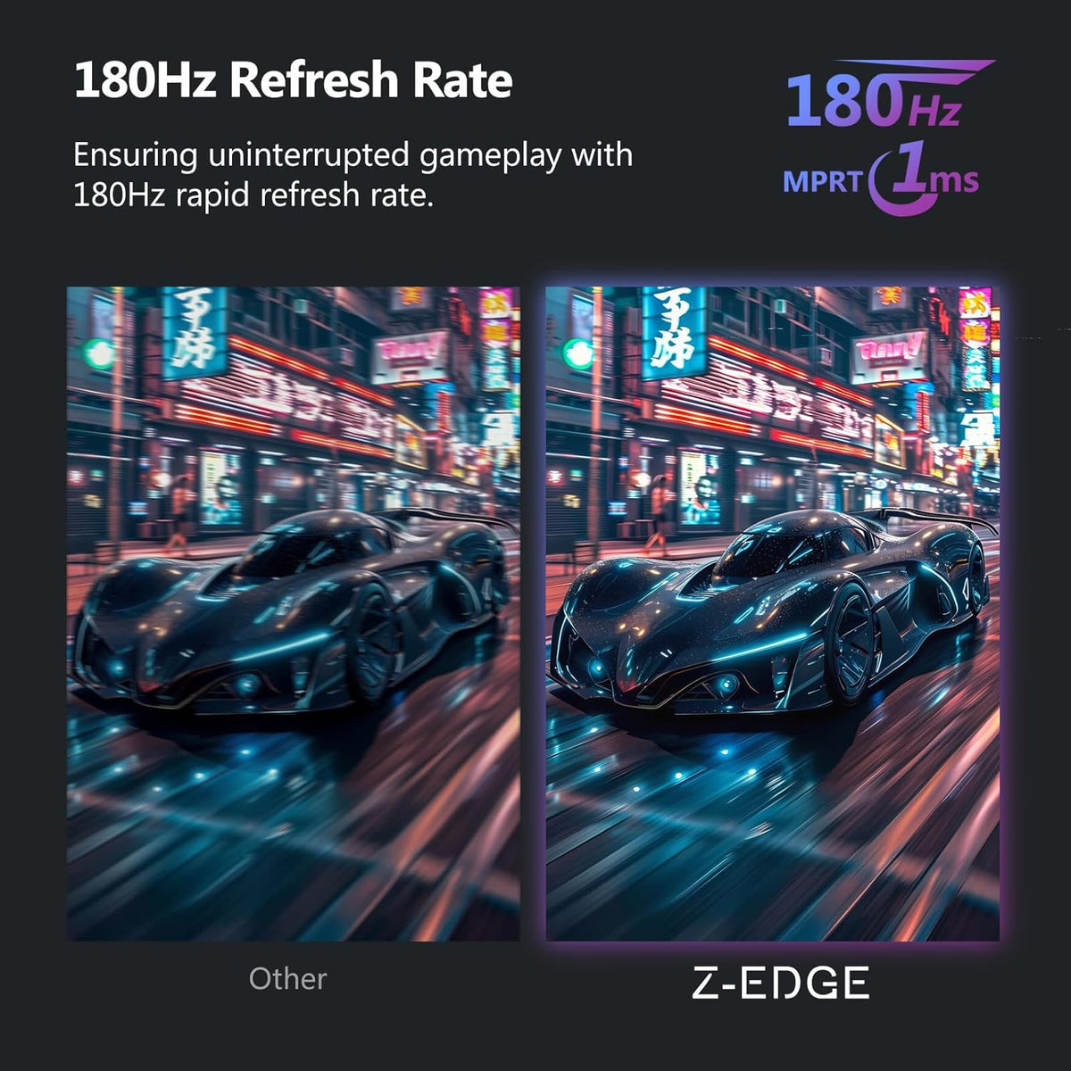 Écran Z-Edge UG27 Incurvé 27 Po — 180 Hz, 1 Ms, Freesync