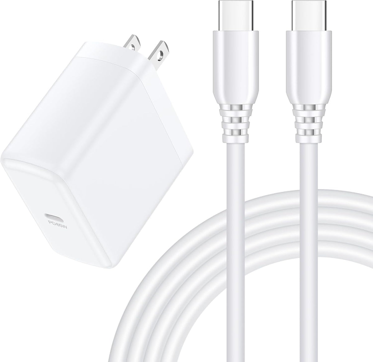Chargeur 65 W USB-C + câble 6 pi, charge ultra rapide téléphone