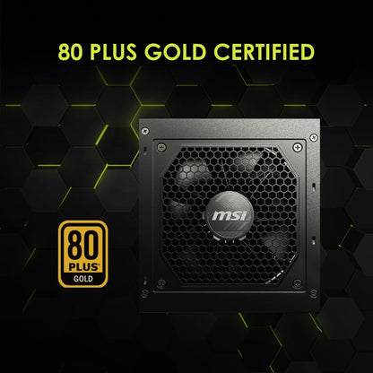 Alimentation MSI MAG A650GL 650 W — 80+ Gold, Modulaire, Garantie 10 Ans