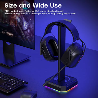 Support Casque Aluminium RGB — Présentoir Vertical