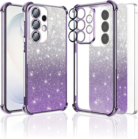 Coque Samsung Galaxy A53 Brillante Mauve — Coins Renforcés + Protection Caméra