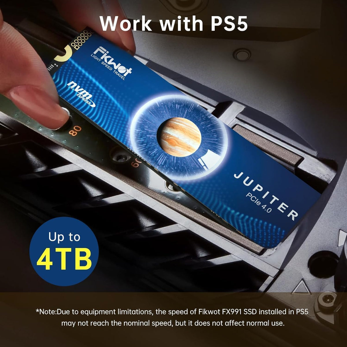 SSD  FX991 1 to Nvme — Pcie Gen4, Jusqu'À 7000 Mo/S, PS5 Et PC