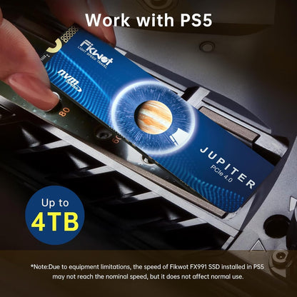SSD  FX991 1 to Nvme — Pcie Gen4, Jusqu'À 7000 Mo/S, PS5 Et PC