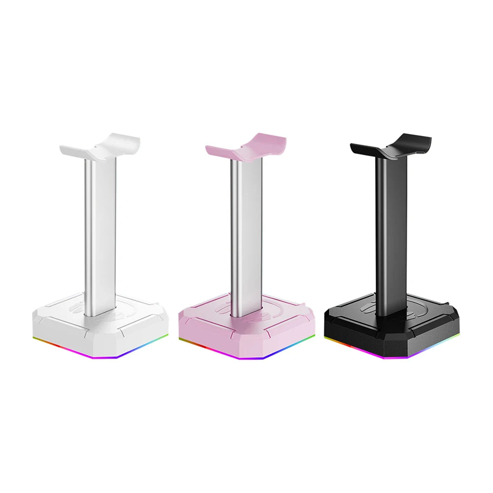 Support Casque RGB Rétroéclairé — Organisateur De Bureau