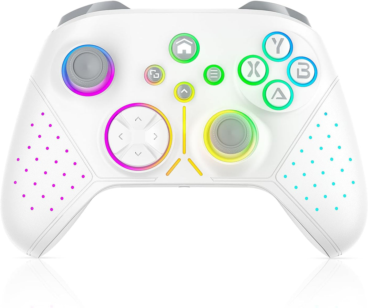 Manette Sans Fil LED Pour Xbox Series X|S — Turbo, Macro, Blanc