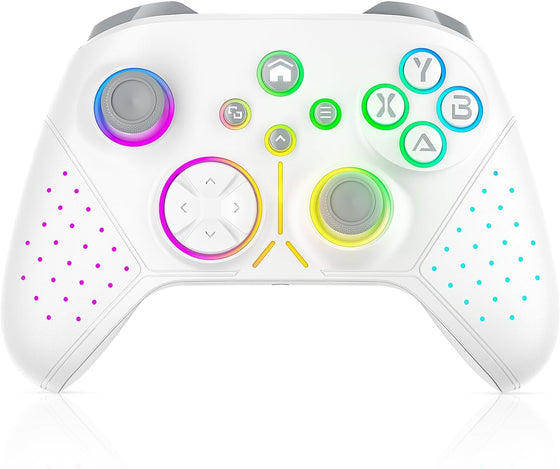 Manette Sans Fil LED Pour Xbox Series X|S — Turbo, Macro, Blanc