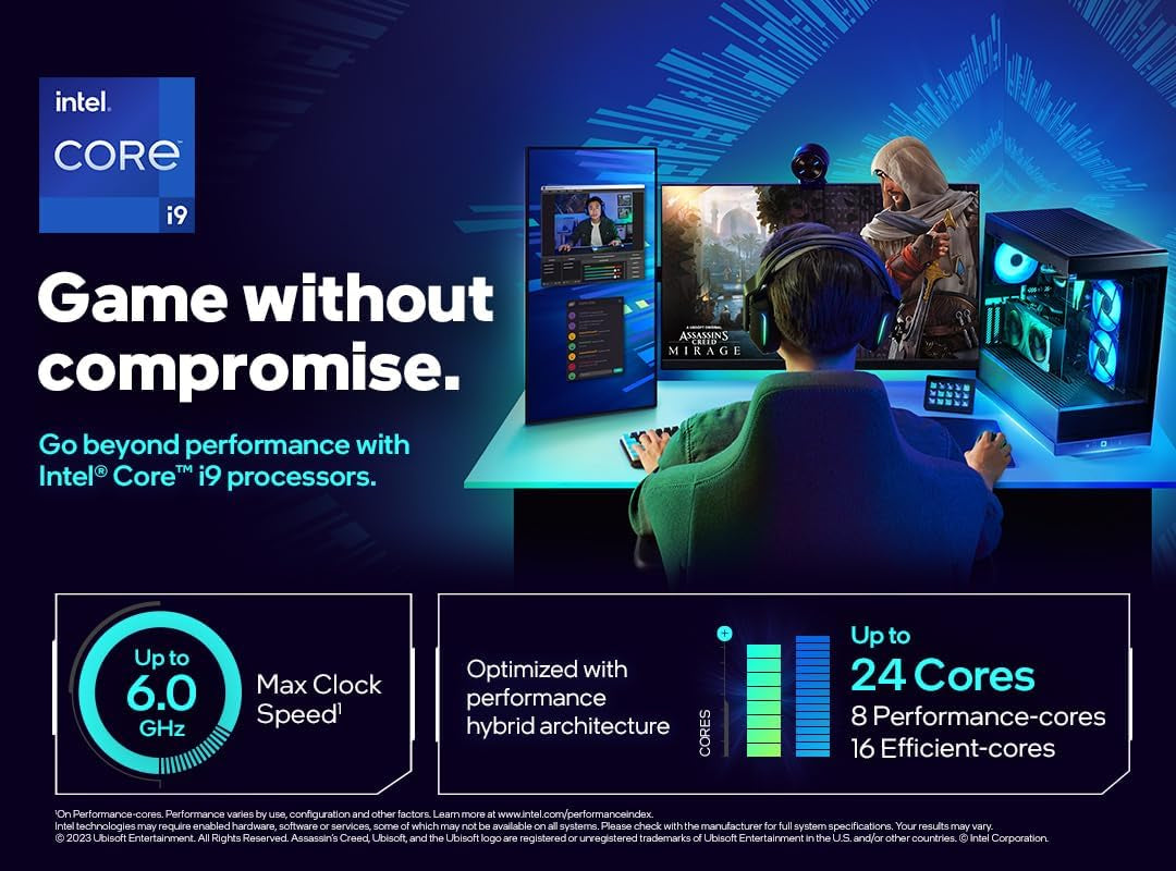 Processeur Intel Core I9-14900K — 24 Cœurs, Jusqu'À 6,0 Ghz