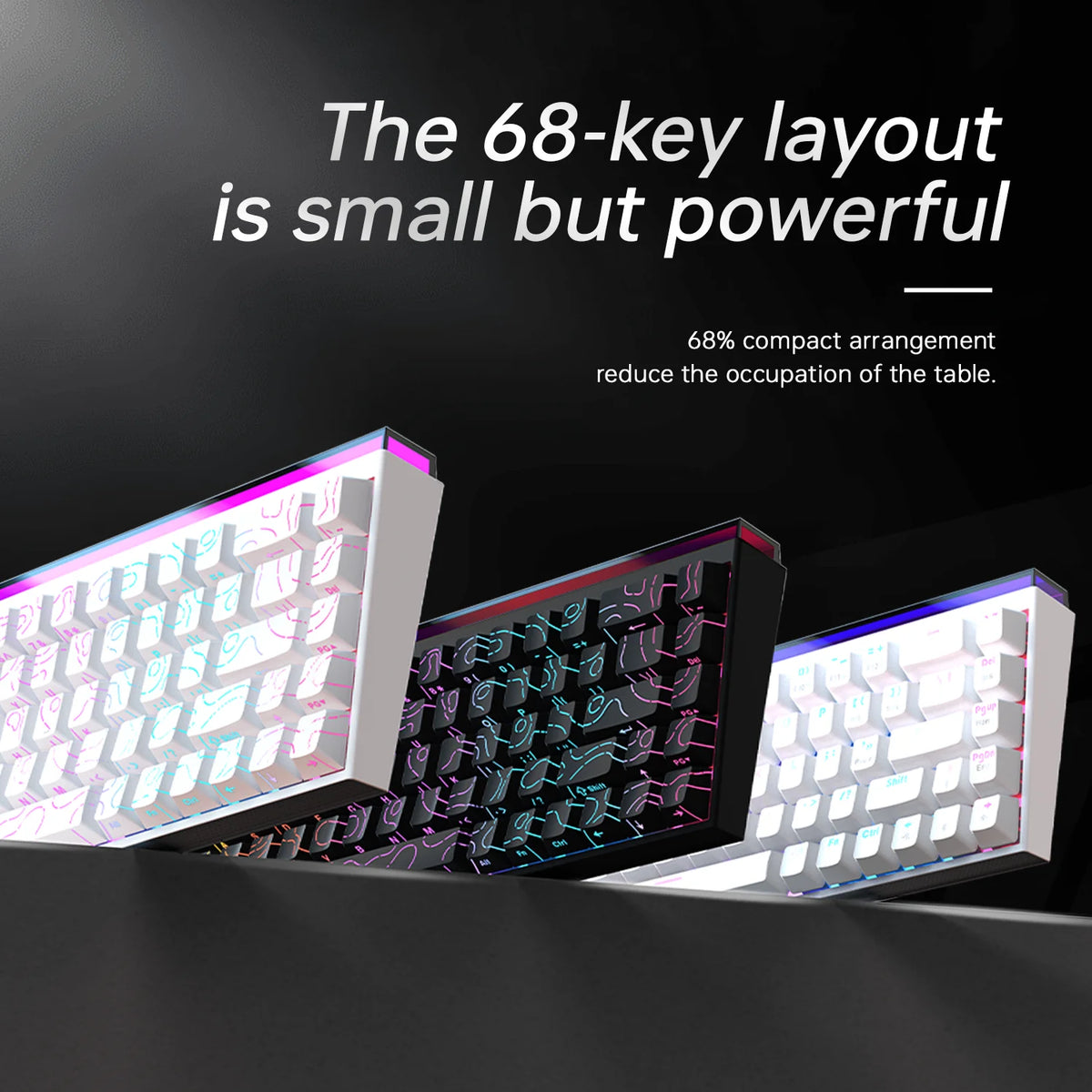 Clavier Mécanique AJAZZ NK68 — 68 Touches, Hot-Swap, RGB