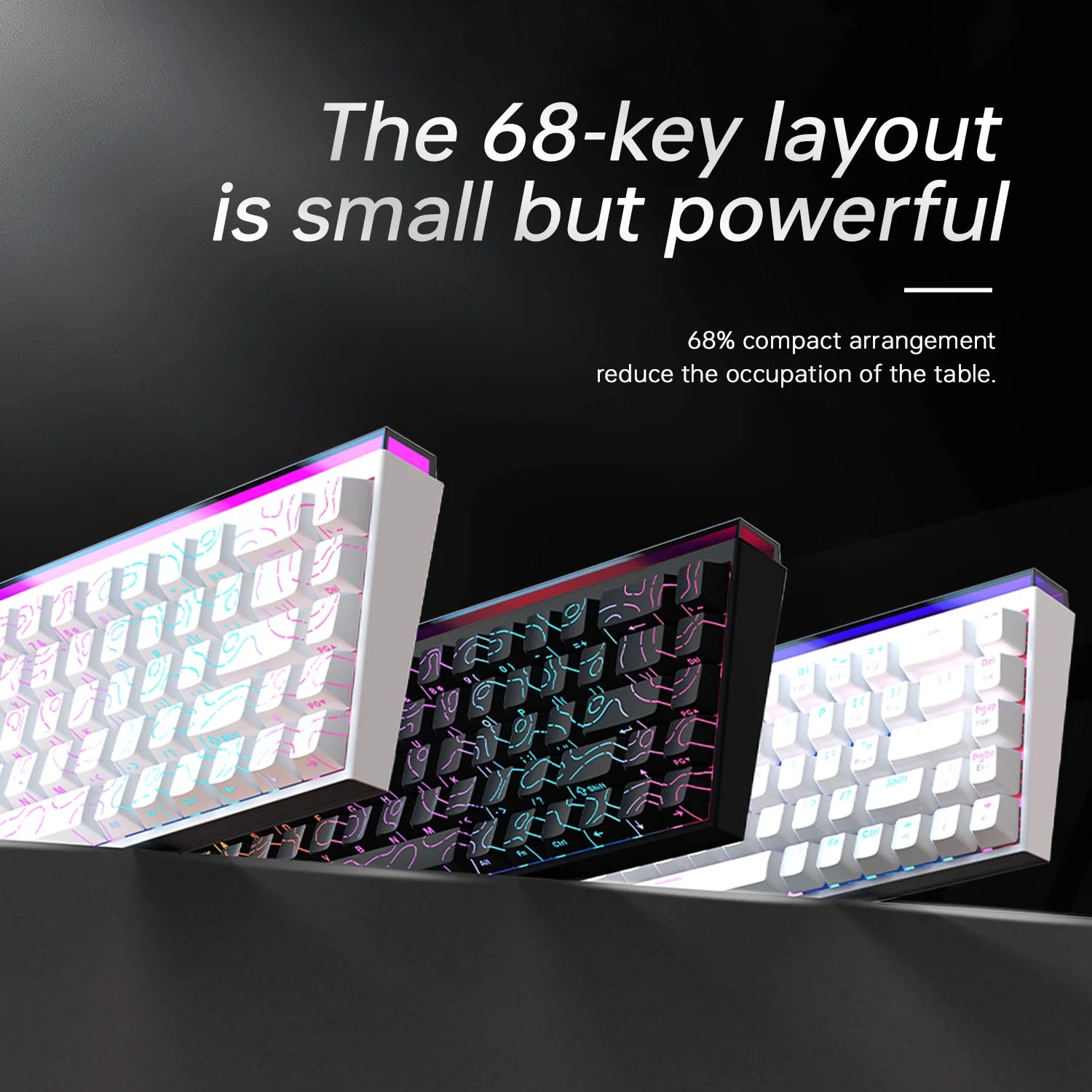 Clavier Mécanique AJAZZ NK68 — 68 Touches, Hot-Swap, RGB