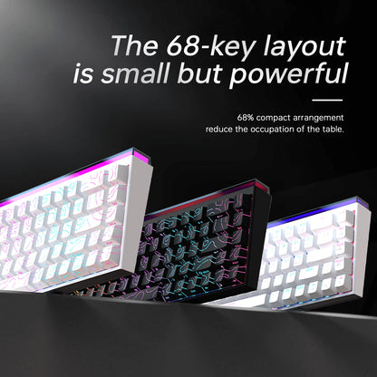 Clavier Mécanique AJAZZ NK68 — 68 Touches, Hot-Swap, RGB