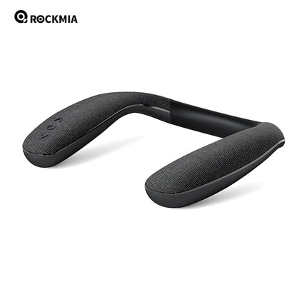 Wireless Neckband Speaker Wearable Surround Sound Bluetooth Neck Speakers with Microphone for TV Gaming Free Hands