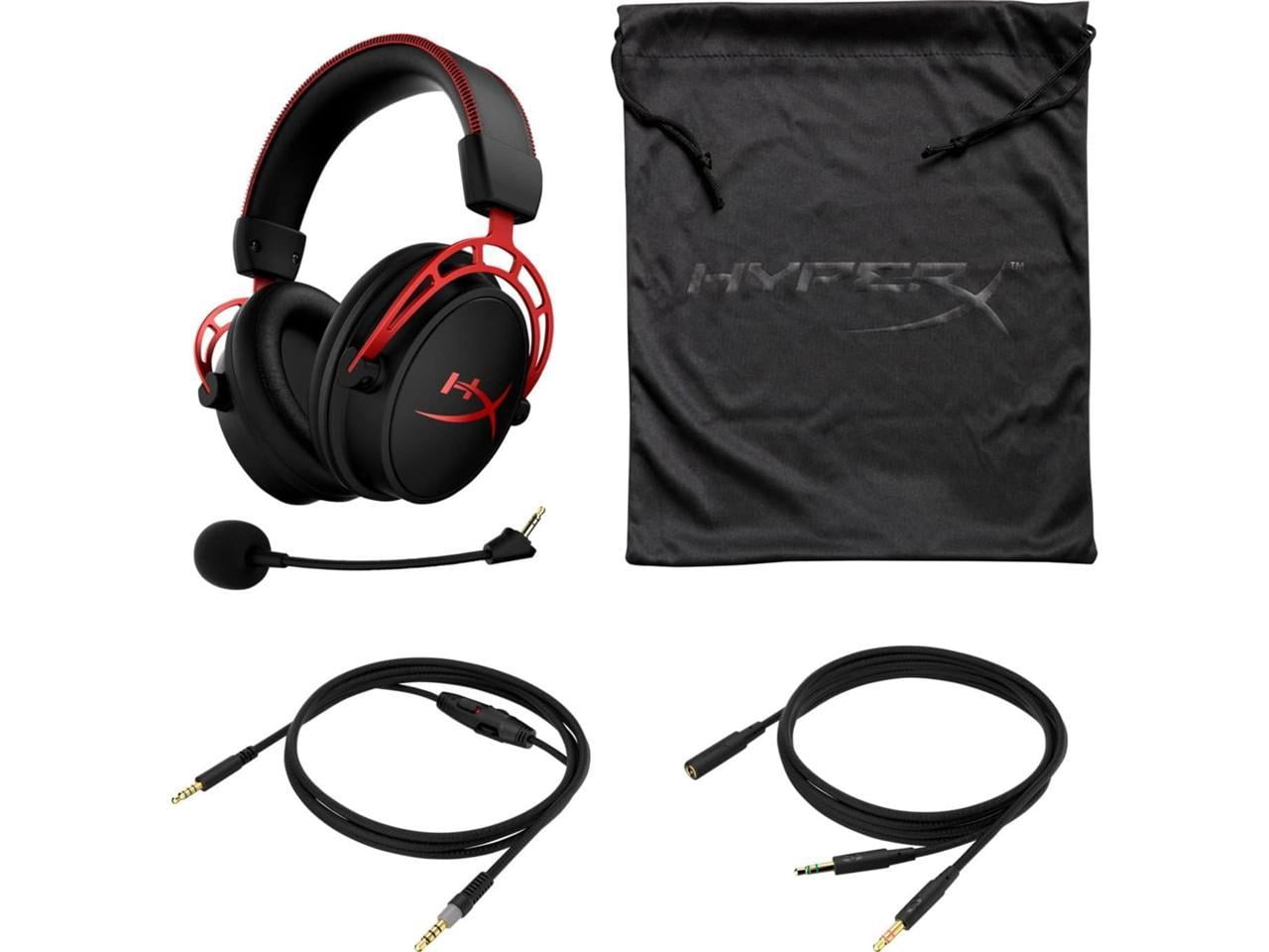 Experience Unmatched Gaming Sound with the HyperX Cloud Alpha Wired Over-Ear Headset in Bold Red