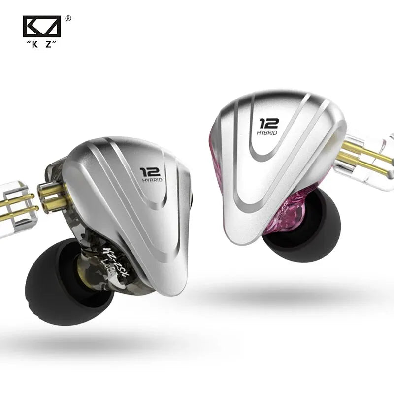 Écouteurs  ZSX — 12 Drivers Hybrides, Coque Métal, Intra Hifi