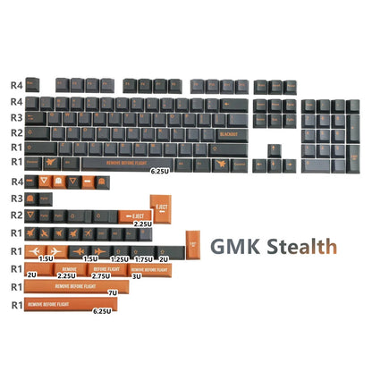 GMK Stargaze Keycaps PBT Dye-Sublimation Mechanical Keyboards Key Cap 131 Keys Cherry Profile for MX Switch GH60/64/68/84/87/104