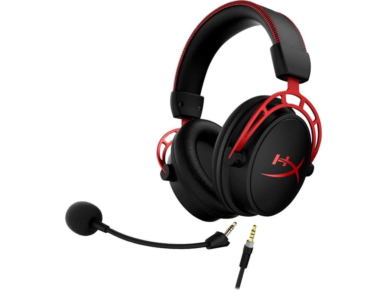 Experience Unmatched Gaming Sound with the HyperX Cloud Alpha Wired Over-Ear Headset in Bold Red