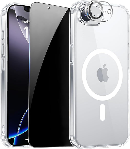 Coque iPhone 17e et 16e MagSafe avec protecteur d'écran privé inclus